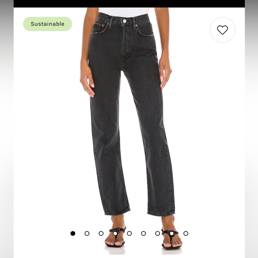 AGOLDE 90’s Pinch Waist Jeans - Black Tea